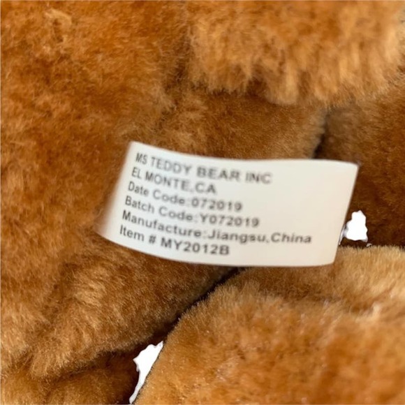 MS Teddy Bear INC Brown Teddy Stuffed Bear - Picture 5 of 8